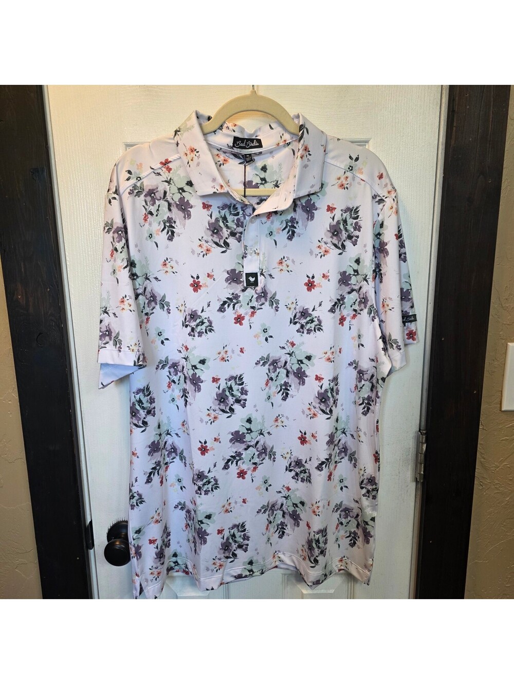 NWT Bad Birdie Core Polo Shirt - Don't Pick The Flowers- Size XL